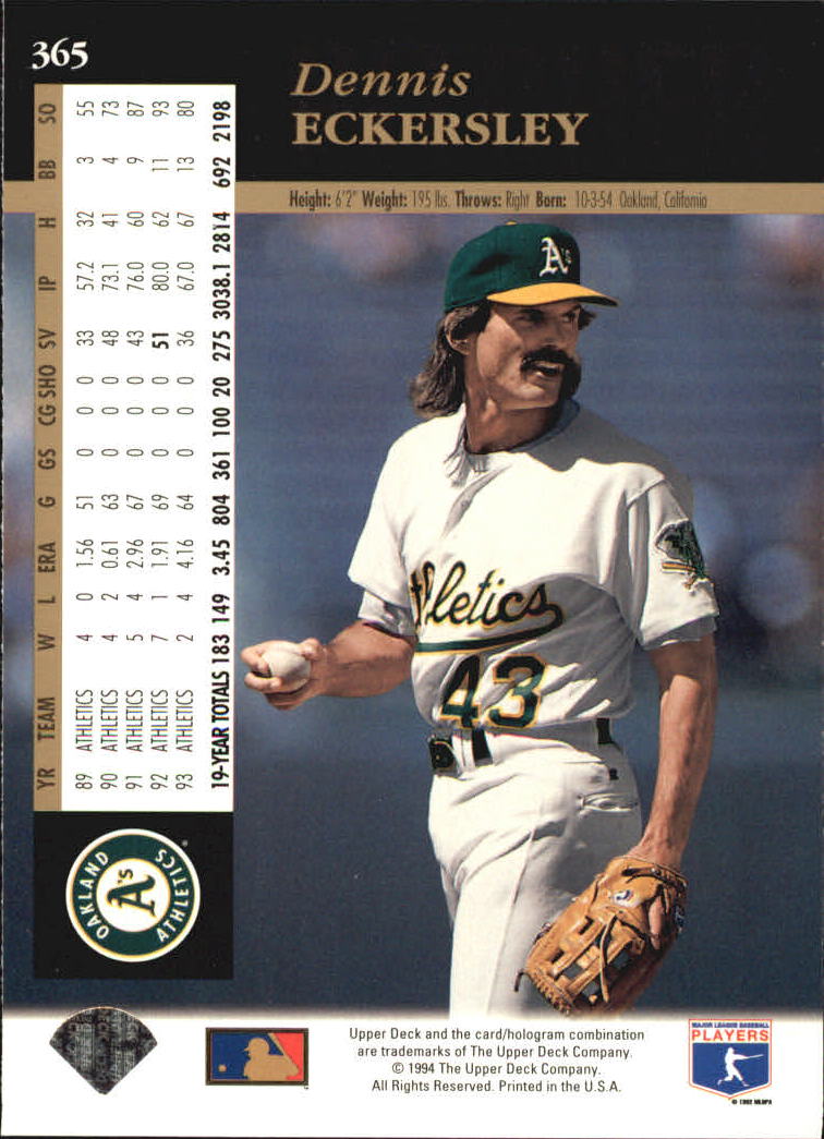 A2611- 1994 Upper Deck Baseball #s 212-421 +Rookies -You Pick- 15+ FREE US SHIP - Picture 275 of 383