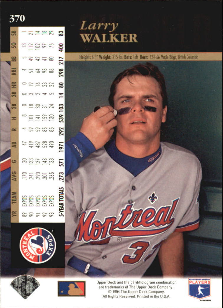 A2611- 1994 Upper Deck Baseball #s 212-421 +Rookies -You Pick- 15+ FREE US SHIP - Picture 285 of 383