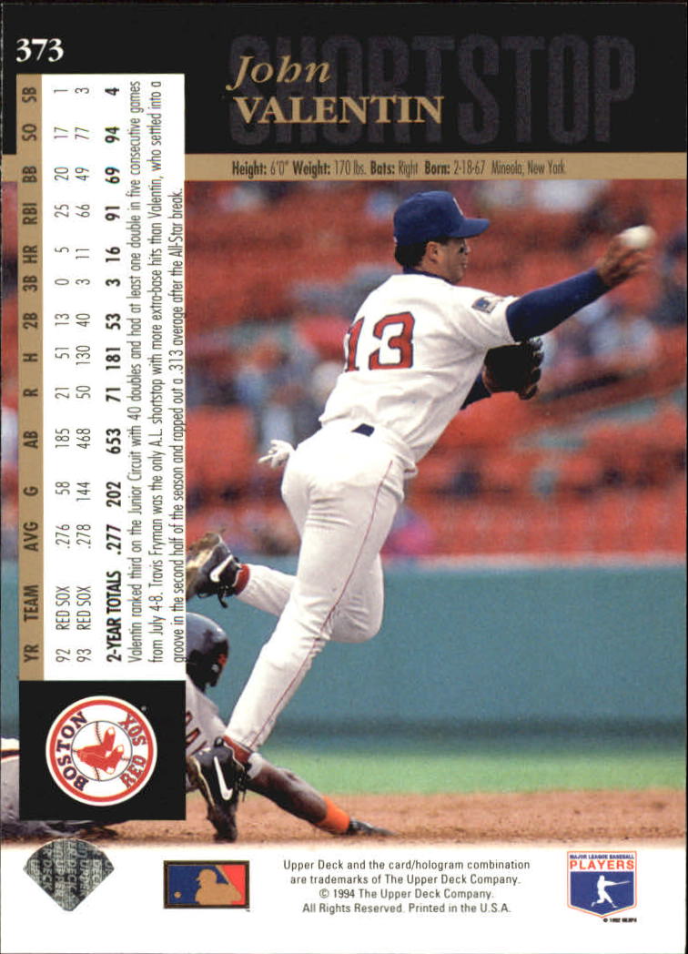 A2611- 1994 Upper Deck Baseball #s 212-421 +Rookies -You Pick- 15+ FREE US SHIP - Picture 291 of 383