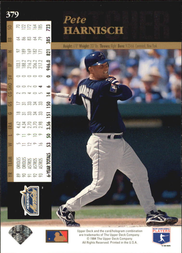 A2611- 1994 Upper Deck Baseball #s 212-421 +Rookies -You Pick- 15+ FREE US SHIP - Picture 303 of 383