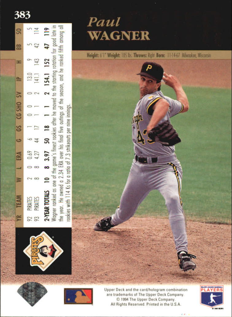 A2611- 1994 Upper Deck Baseball #s 212-421 +Rookies -You Pick- 15+ FREE US SHIP - Picture 311 of 383