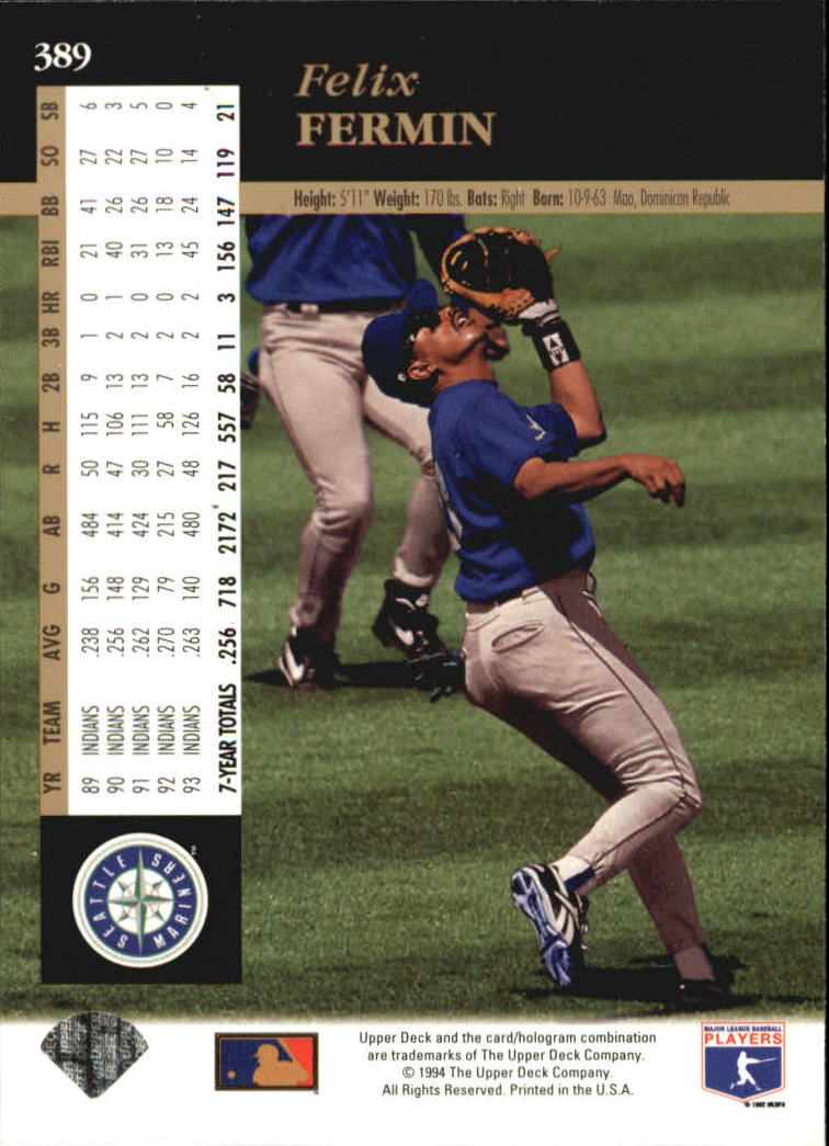 A2611- 1994 Upper Deck Baseball #s 212-421 +Rookies -You Pick- 15+ FREE US SHIP - Picture 321 of 383