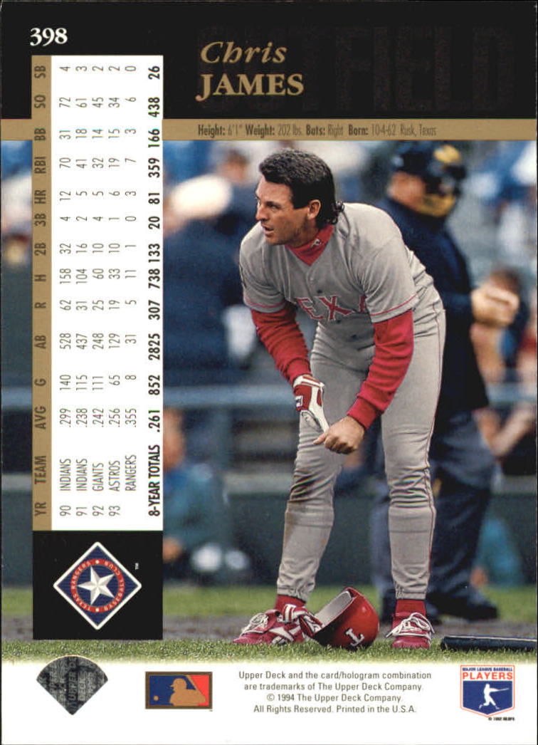 A2611- 1994 Upper Deck Baseball #s 212-421 +Rookies -You Pick- 15+ FREE US SHIP - Picture 339 of 383