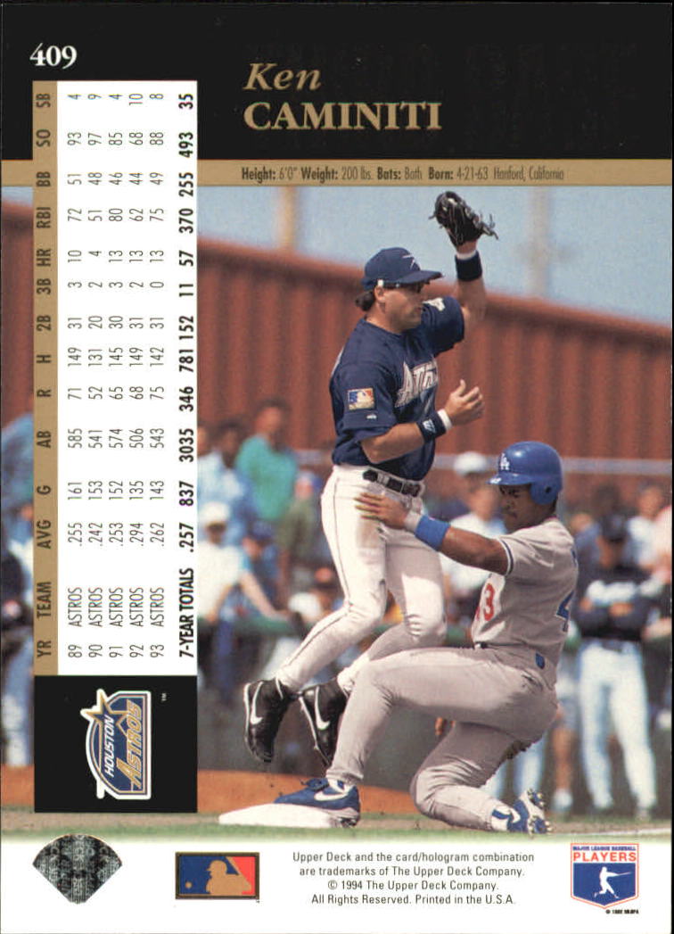 A2611- 1994 Upper Deck Baseball #s 212-421 +Rookies -You Pick- 15+ FREE US SHIP - Picture 359 of 383