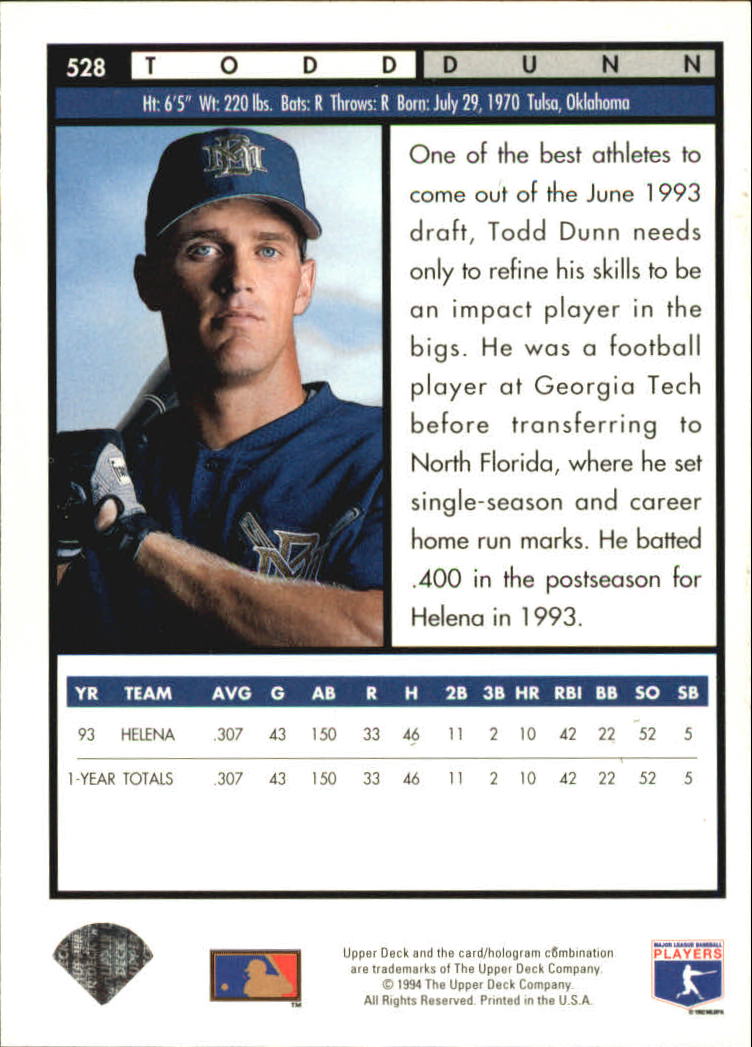 A1351- 1994 Upper Deck Electric Diamond BB 401-550+ -You Pick- 10+ FREE US SHIP - Picture 49 of 134