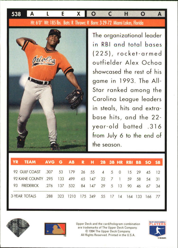 A1351- 1994 Upper Deck Electric Diamond BB 401-550+ -You Pick- 10+ FREE US SHIP - Picture 61 of 134