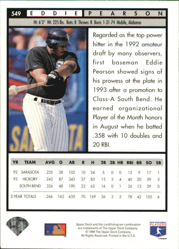 A1351- 1994 Upper Deck Electric Diamond BB 401-550+ -You Pick- 10+ FREE US SHIP - Picture 73 of 134