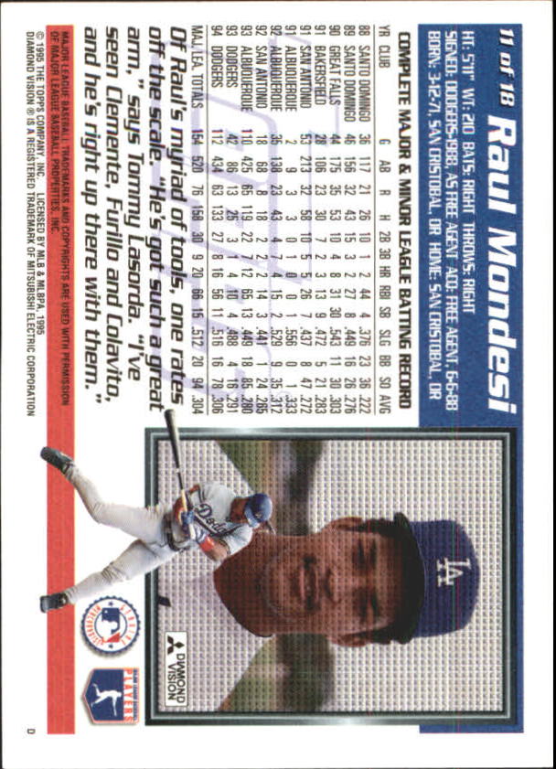 1995 National Packtime Baseball Insert Singles - You Choose - Picture 20 of 34