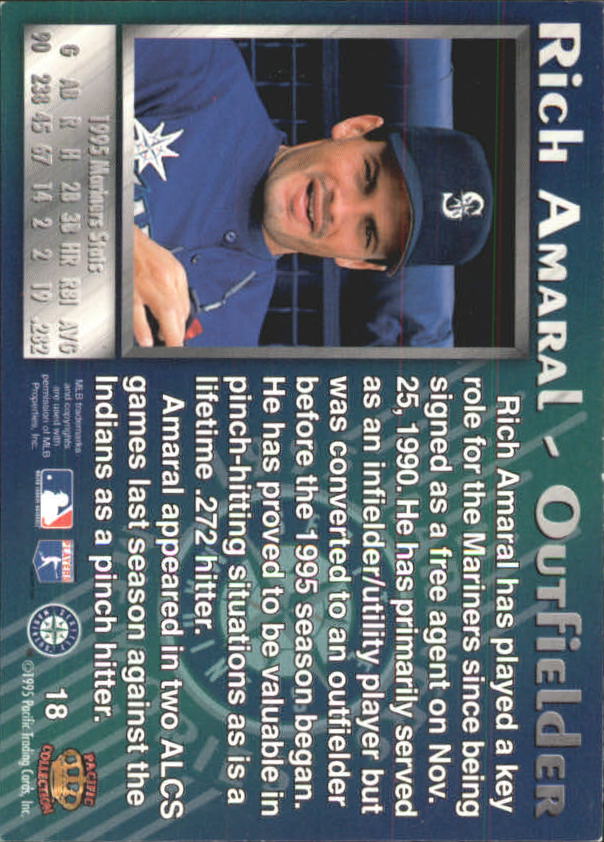 B6015 - 1995 Mariners Pacific Baseballkarte #S 1-50 -Sie wählen aus- 15+ KOSTENLOSER US-VERSAND - Bild 26 von 70