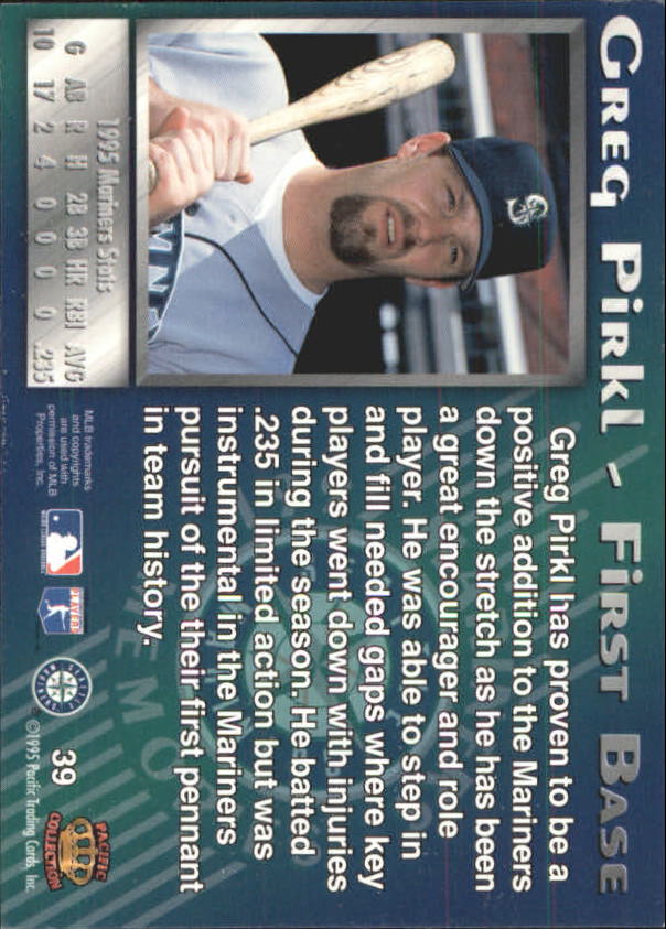 B6015 - 1995 Mariners Pacific Baseballkarte #S 1-50 -Sie wählen aus- 15+ KOSTENLOSER US-VERSAND - Bild 56 von 70