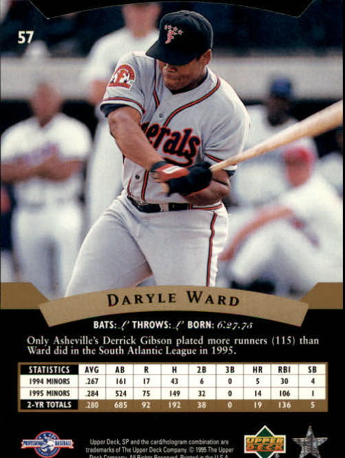 1995 SP Top Prospects #57 Daryle Ward back image