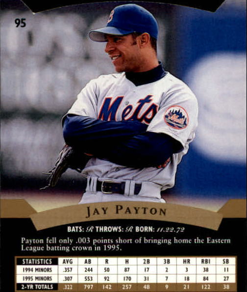 1995 SP Top Prospects #95 Jay Payton back image