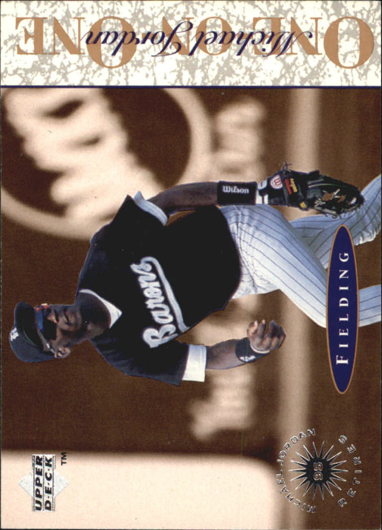 1995 Upper Deck #3 One on One Michael Jordan Hitting White Sox Rookie Card  - Mint Condition Ships in a Brand New Holder at 's Sports  Collectibles Store