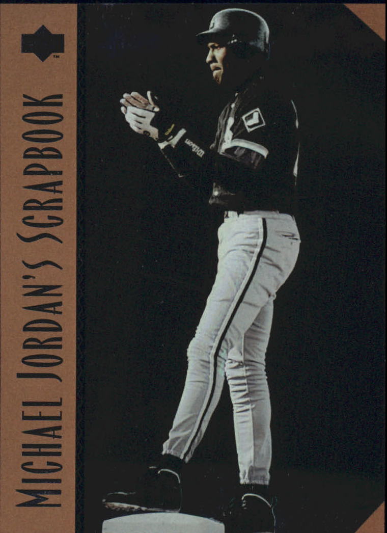 1995 Upper Deck Minors Michael Jordan Jumbos #MJ4 Michael Jordan/Jordan  hits first home run - NM-MT