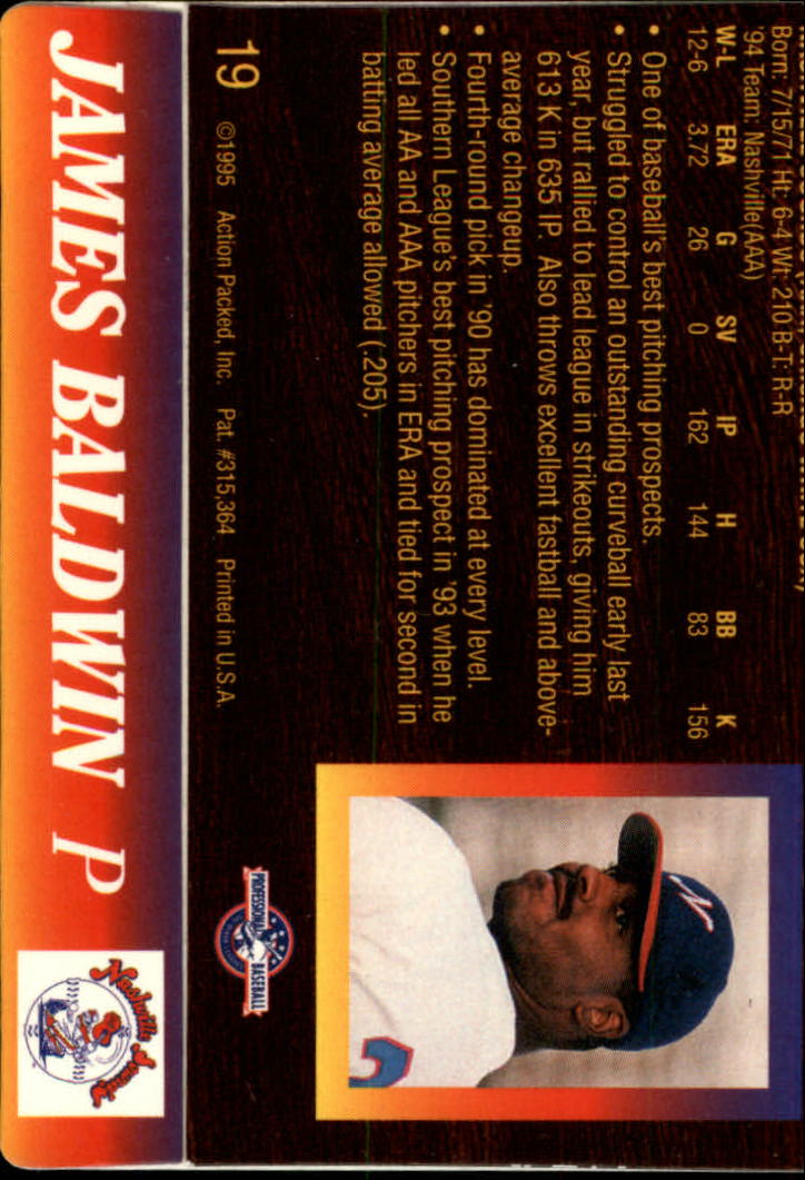 B3111- 1995 Action Packed Baseball Card #s 1-83 -You Pick- 15+ FREE US SHIP - Bild 39 von 157