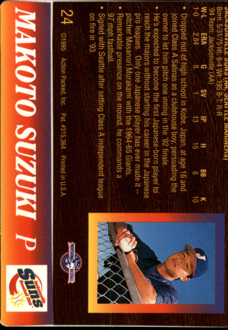 B3111- 1995 Action Packed Baseball Card #s 1-83 -You Pick- 15+ FREE US SHIP - Bild 49 von 157