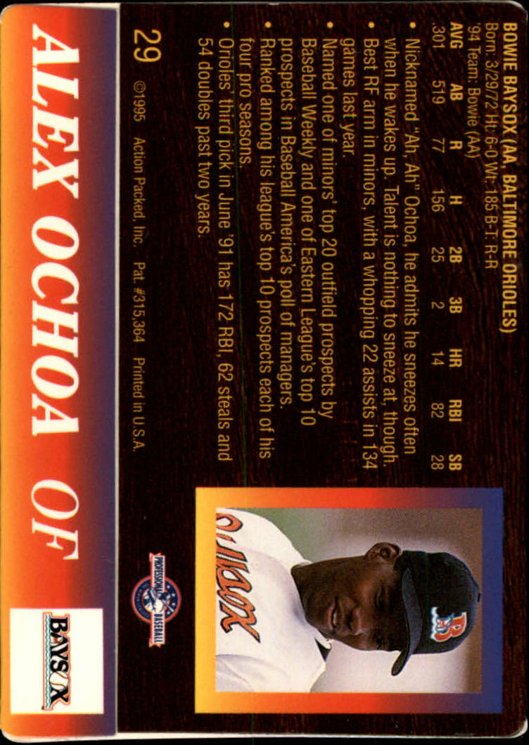 B3111- 1995 Action Packed Baseball Card #s 1-83 -You Pick- 15+ FREE US SHIP - Bild 59 von 157
