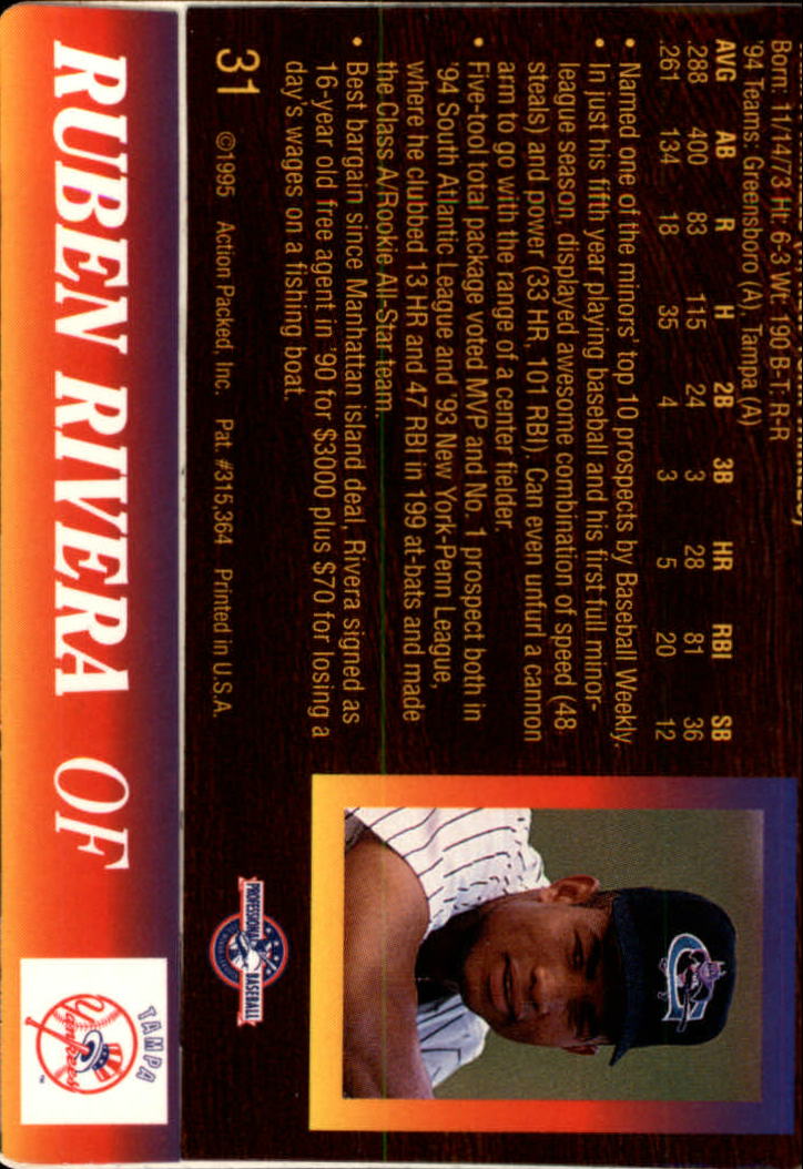 B3111- 1995 Action Packed Baseball Card #s 1-83 -You Pick- 15+ FREE US SHIP - Bild 63 von 157