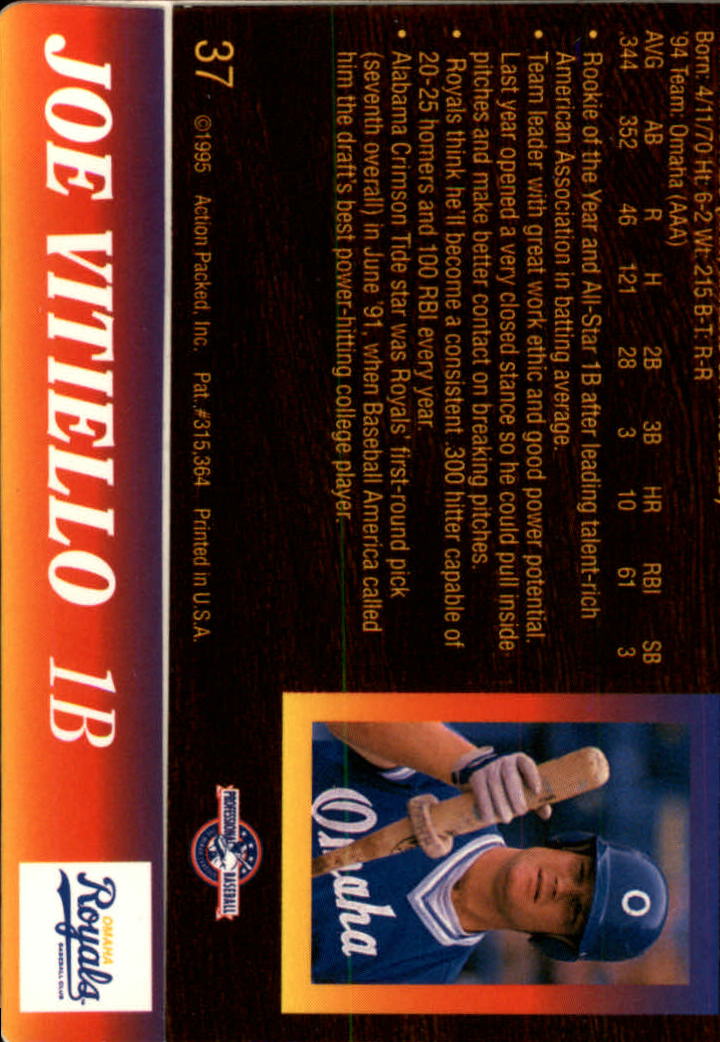 B3111- 1995 Action Packed Baseball Card #s 1-83 -You Pick- 15+ FREE US SHIP - Bild 75 von 157