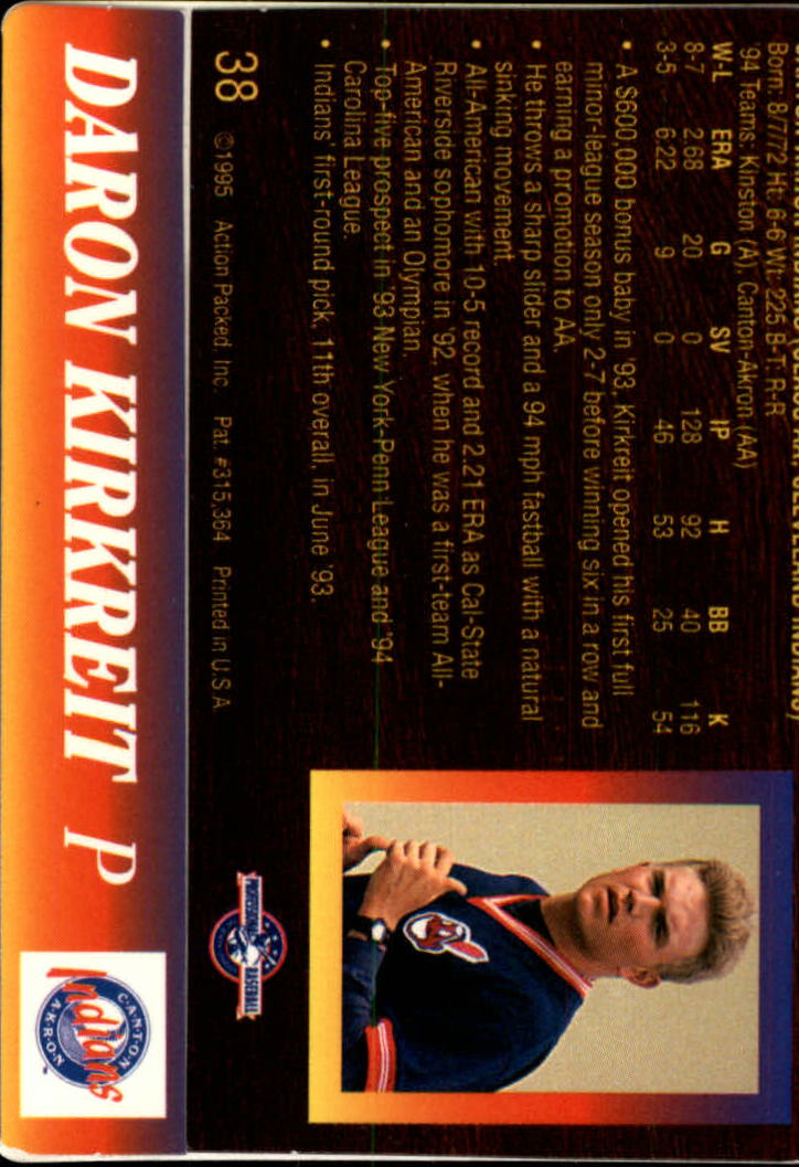 B3111- 1995 Action Packed Baseball Card #s 1-83 -You Pick- 15+ FREE US SHIP - Bild 77 von 157