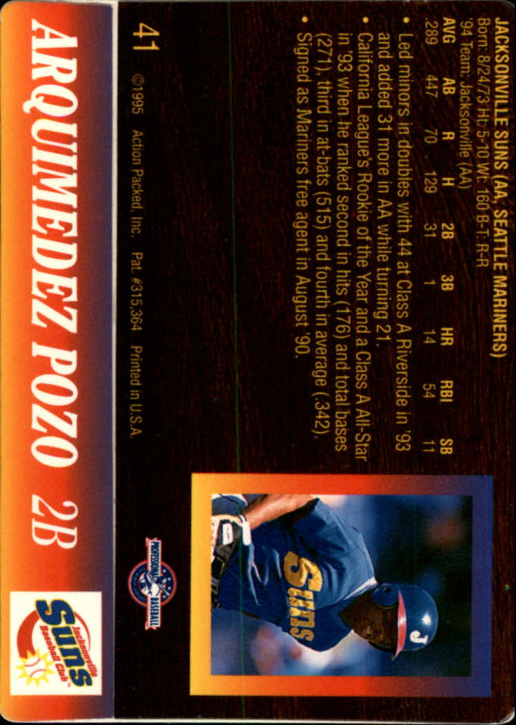B3111- 1995 Action Packed Baseball Card #s 1-83 -You Pick- 15+ FREE US SHIP - Bild 83 von 157