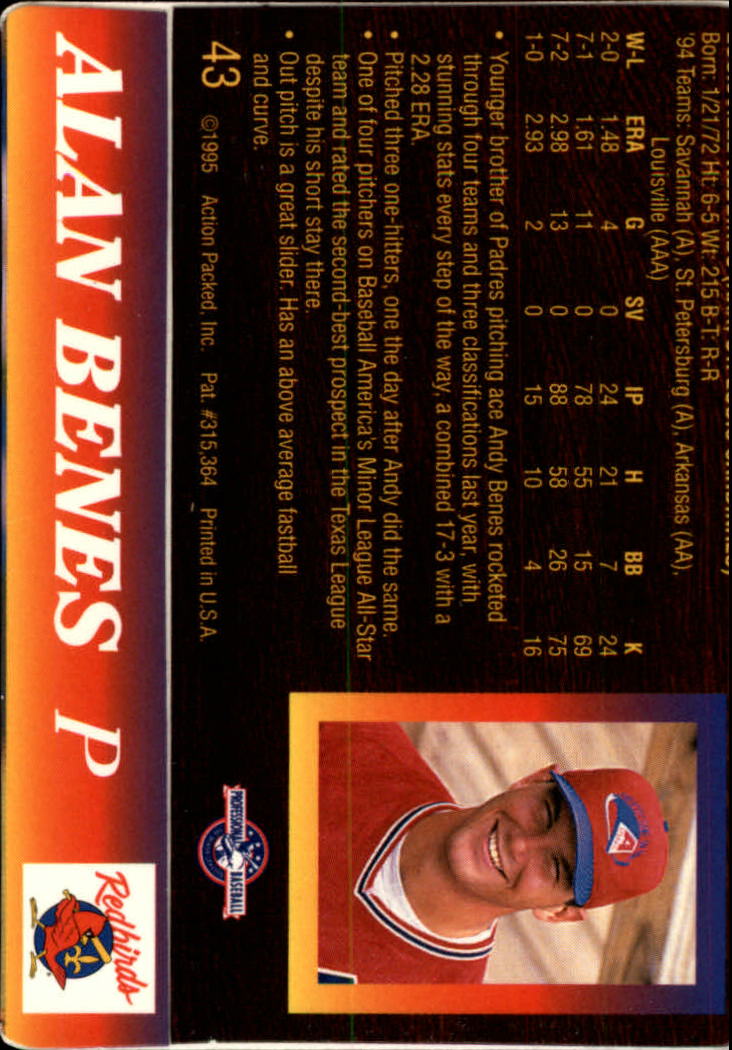 B3111- 1995 Action Packed Baseball Card #s 1-83 -You Pick- 15+ FREE US SHIP - Bild 87 von 157