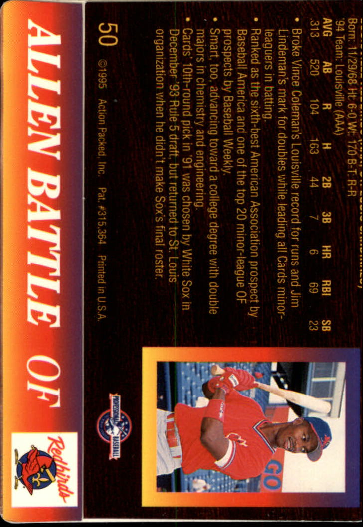B3111- 1995 Action Packed Baseball Card #s 1-83 -You Pick- 15+ FREE US SHIP - Bild 101 von 157