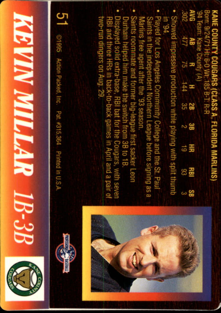 B3111- 1995 Action Packed Baseball Card #s 1-83 -You Pick- 15+ FREE US SHIP - Bild 103 von 157