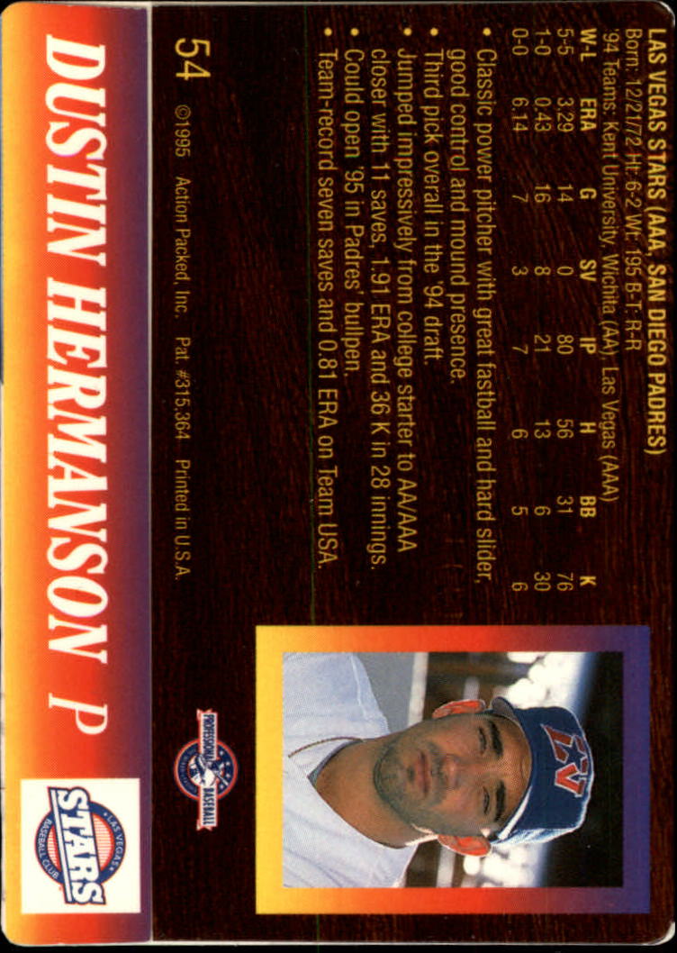 B3111- 1995 Action Packed Baseball Card #s 1-83 -You Pick- 15+ FREE US SHIP - Bild 109 von 157
