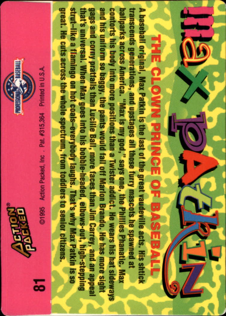 B3111- 1995 Action Packed Baseball Card #s 1-83 -You Pick- 15+ FREE US SHIP - Bild 155 von 157