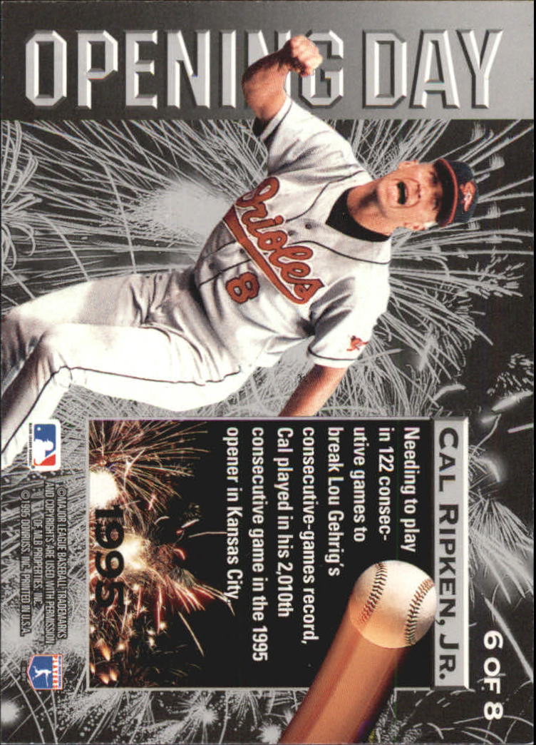 1995 Leaf Baseball "Opening Day" Insert Cards - Picture 13 of 17