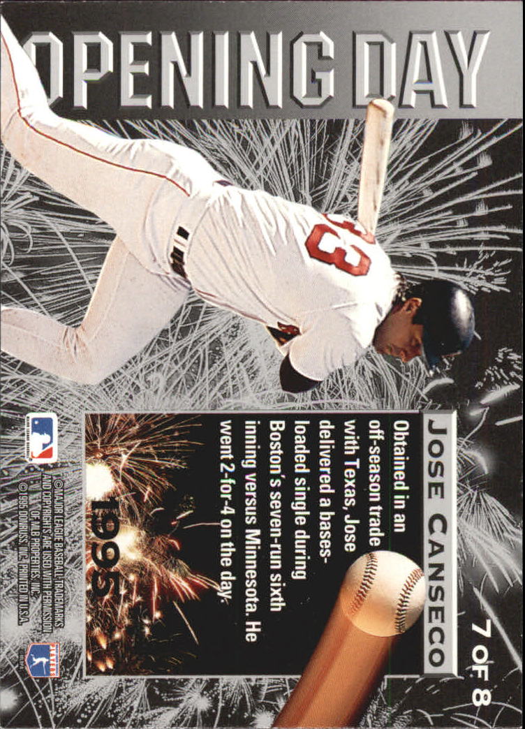 1995 Leaf Baseball "Opening Day" Insert Cards - Picture 15 of 17
