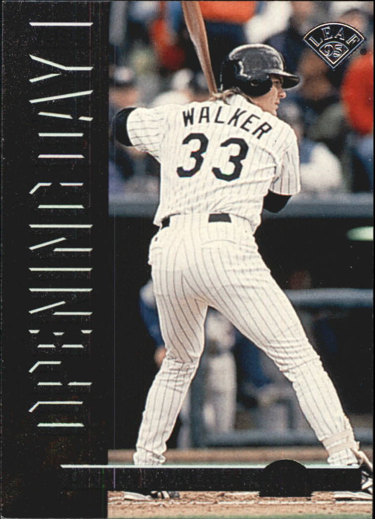 1995 Leaf Baseball "Opening Day" Insert Cards - Picture 16 of 17
