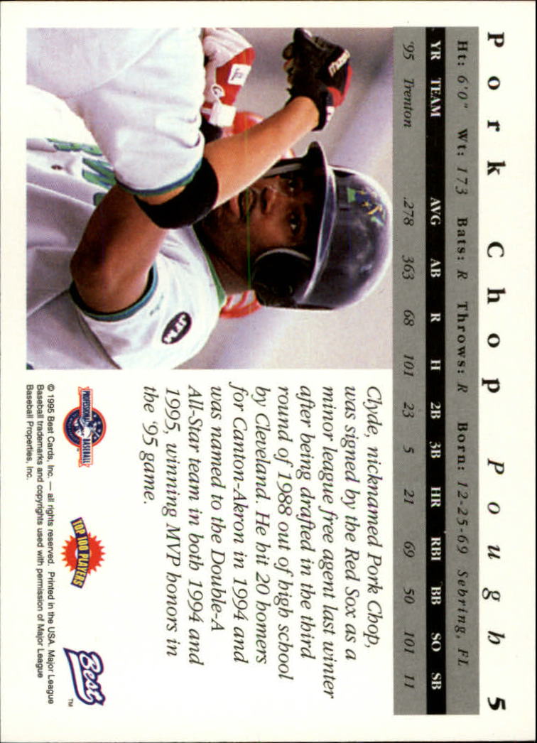 A5376- 1995 Best Baseball Card #s 1-135 +Rookies -You Pick- 15+ FREE US SHIP - Picture 11 of 203