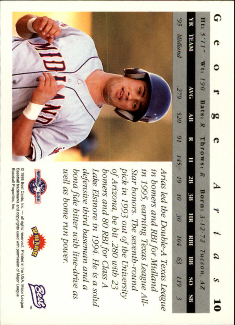 A5376- 1995 Best Baseball Card #s 1-135 +Rookies -You Pick- 15+ FREE US SHIP - Picture 21 of 203