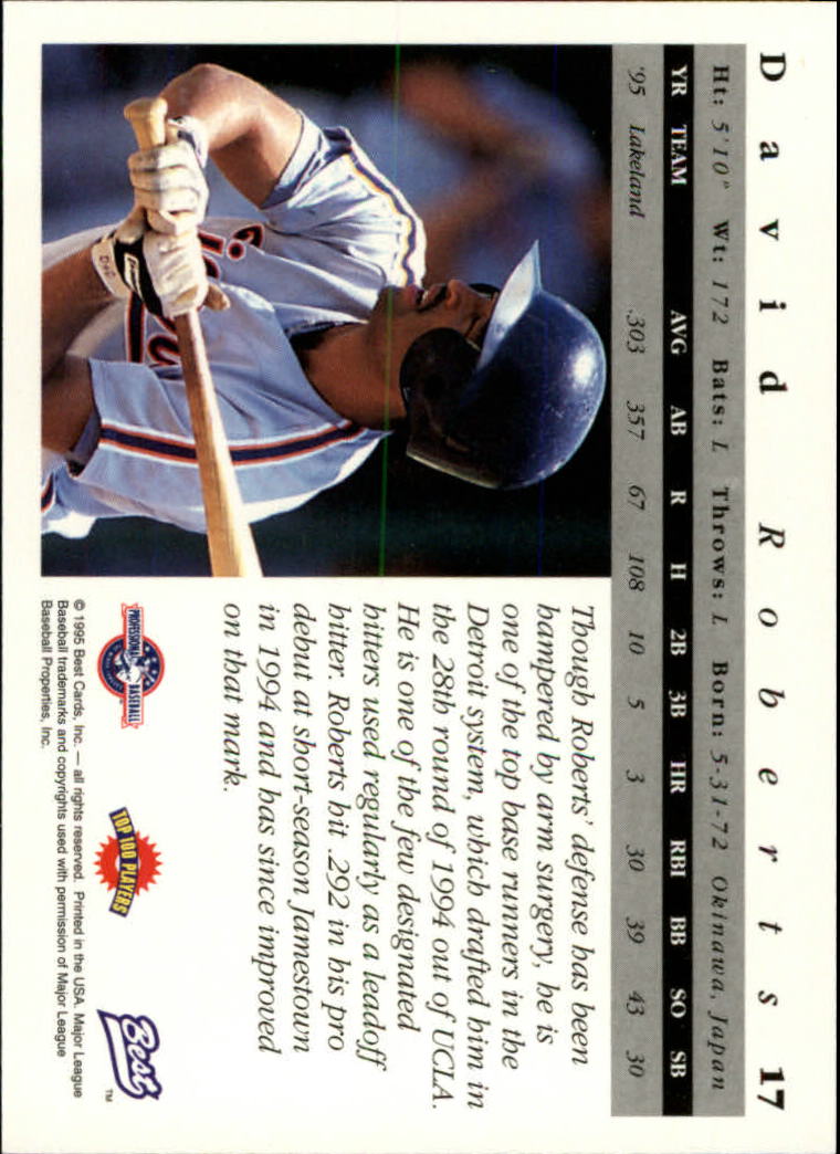 A5376- 1995 Best Baseball Card #s 1-135 +Rookies -You Pick- 15+ FREE US SHIP - Picture 35 of 203