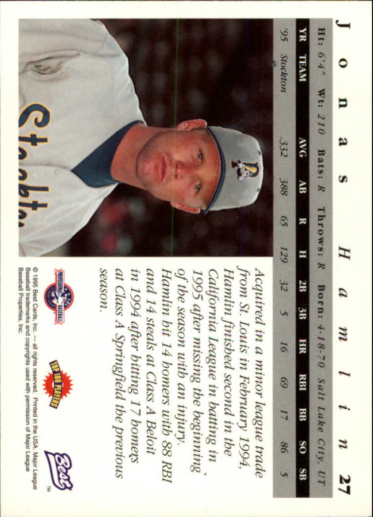A5376- 1995 Best Baseball Card #s 1-135 +Rookies -You Pick- 15+ FREE US SHIP - Picture 55 of 203