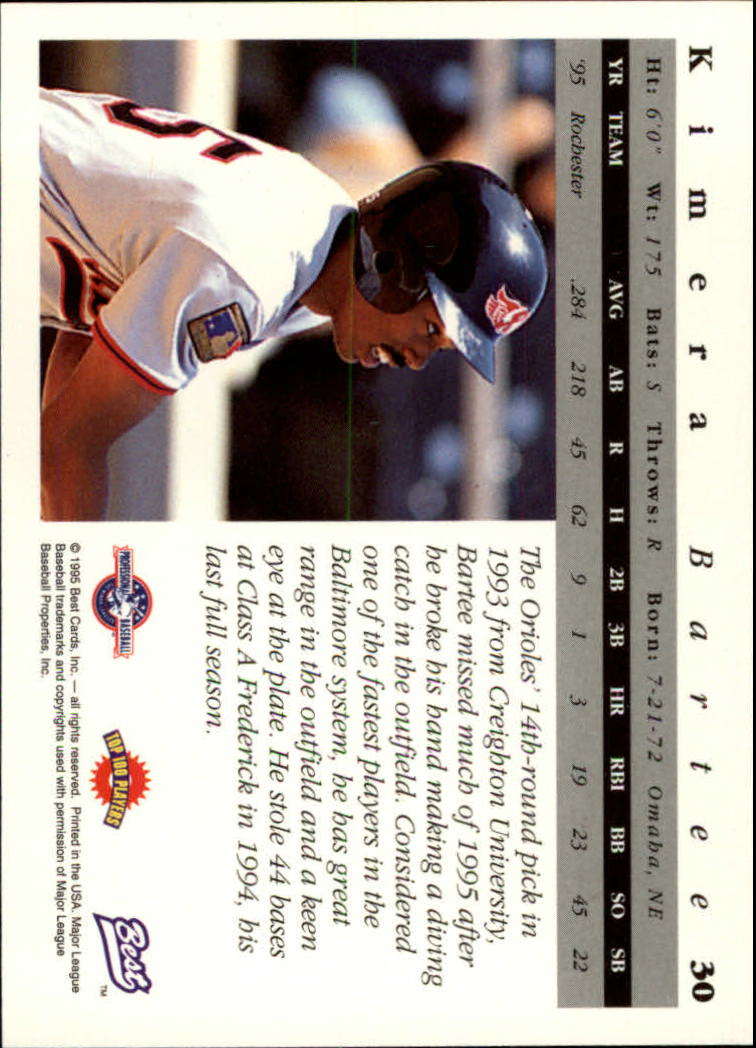 A5376- 1995 Best Baseball Card #s 1-135 +Rookies -You Pick- 15+ FREE US SHIP - Picture 61 of 203