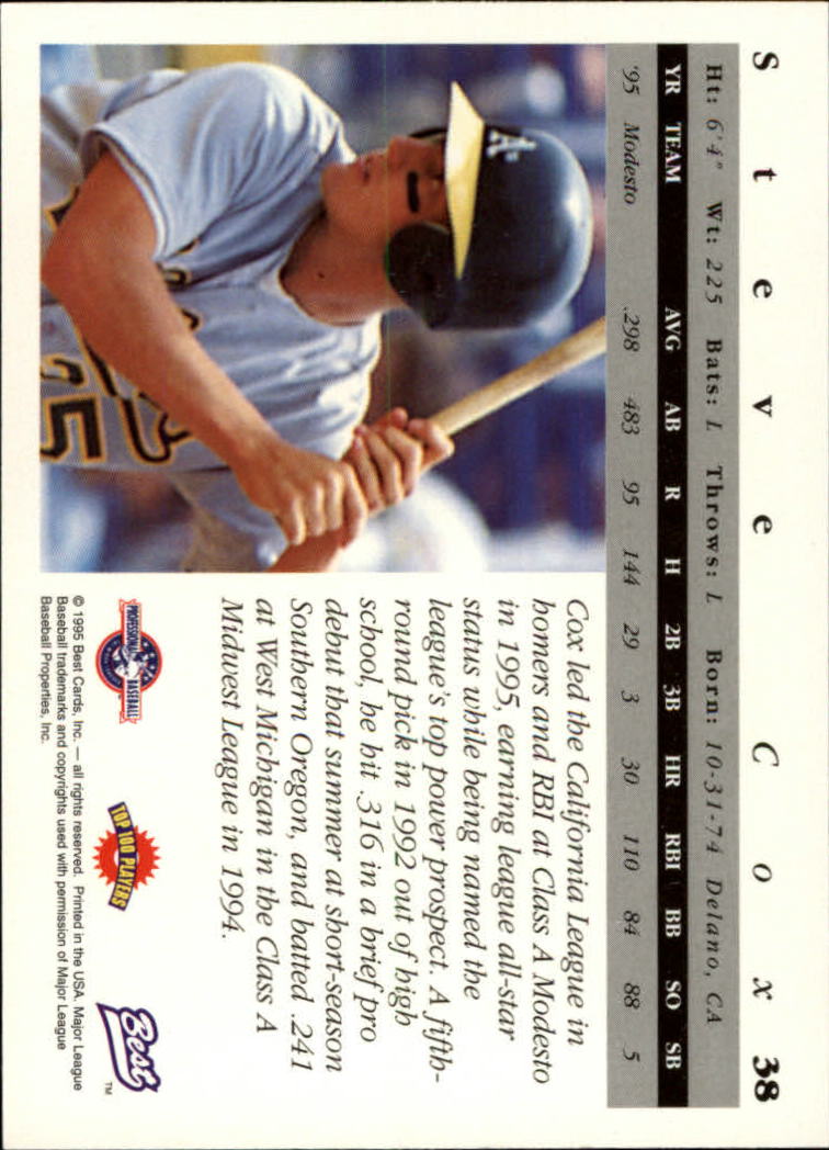 A5376- 1995 Best Baseball Card #s 1-135 +Rookies -You Pick- 15+ FREE US SHIP - Picture 77 of 203