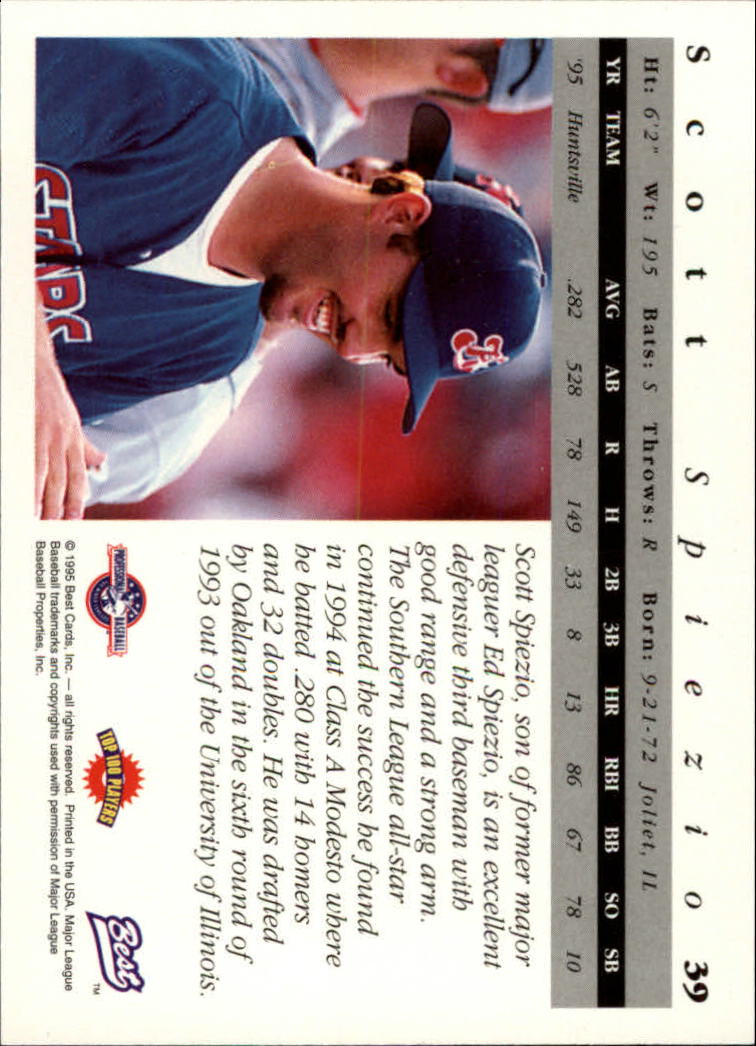 A5376- 1995 Best Baseball Card #s 1-135 +Rookies -You Pick- 15+ FREE US SHIP - Picture 79 of 203