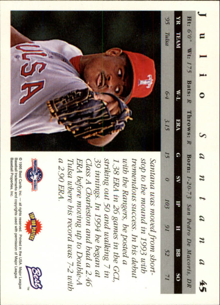 A5376- 1995 Best Baseball Card #s 1-135 +Rookies -You Pick- 15+ FREE US SHIP - Picture 91 of 203