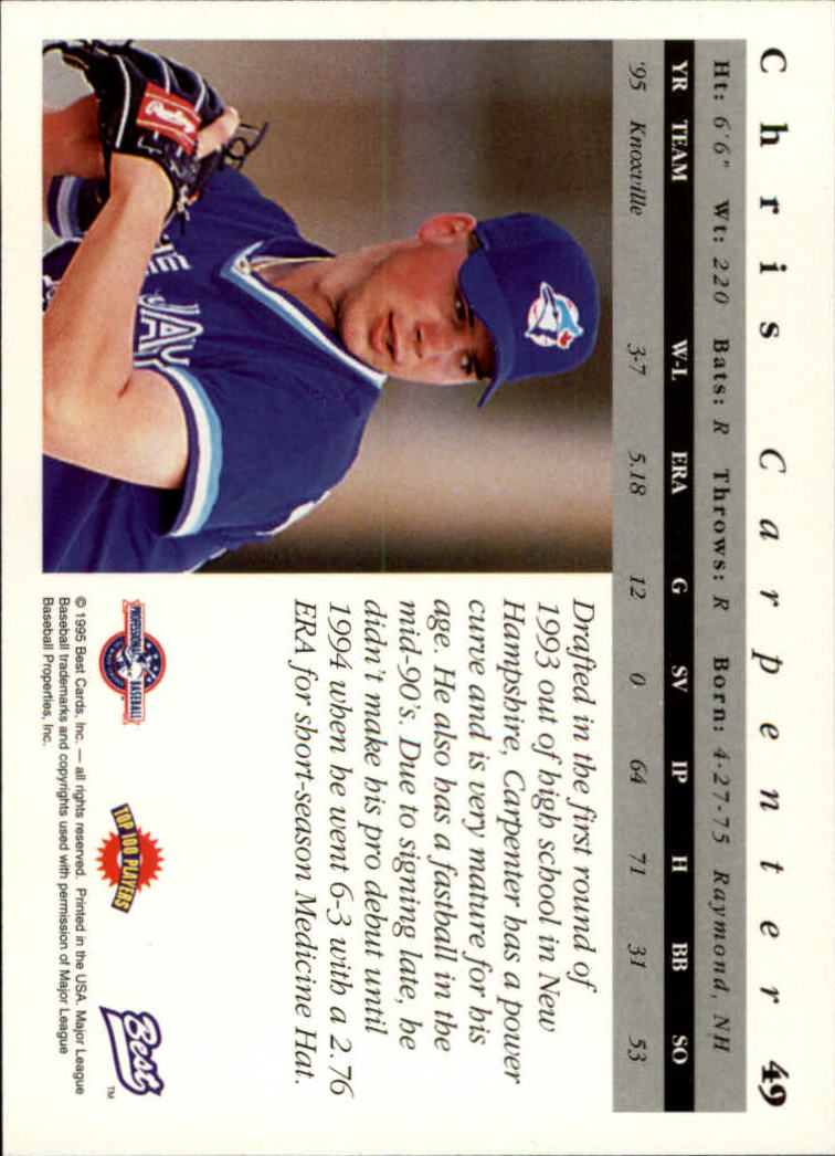 A5376- 1995 Best Baseball Card #s 1-135 +Rookies -You Pick- 15+ FREE US SHIP - Picture 99 of 203