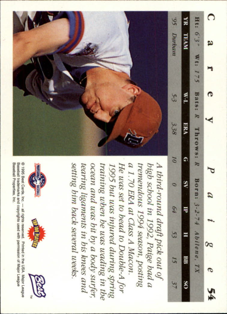 A5376- 1995 Best Baseball Card #s 1-135 +Rookies -You Pick- 15+ FREE US SHIP - Picture 109 of 203