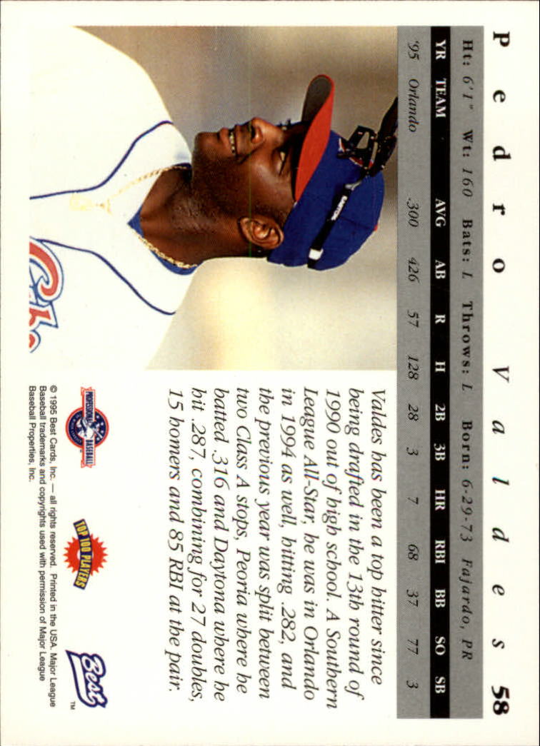 A5376- 1995 Best Baseball Card #s 1-135 +Rookies -You Pick- 15+ FREE US SHIP - Picture 117 of 203