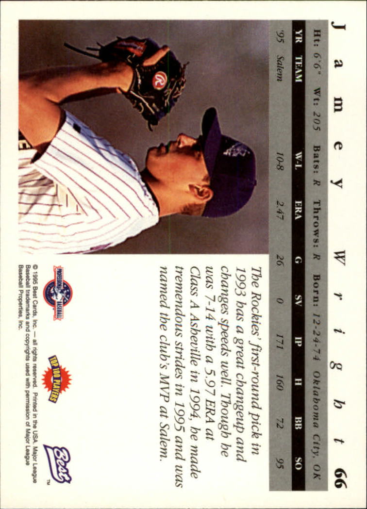 A5376- 1995 Best Baseball Card #s 1-135 +Rookies -You Pick- 15+ FREE US SHIP - Picture 133 of 203