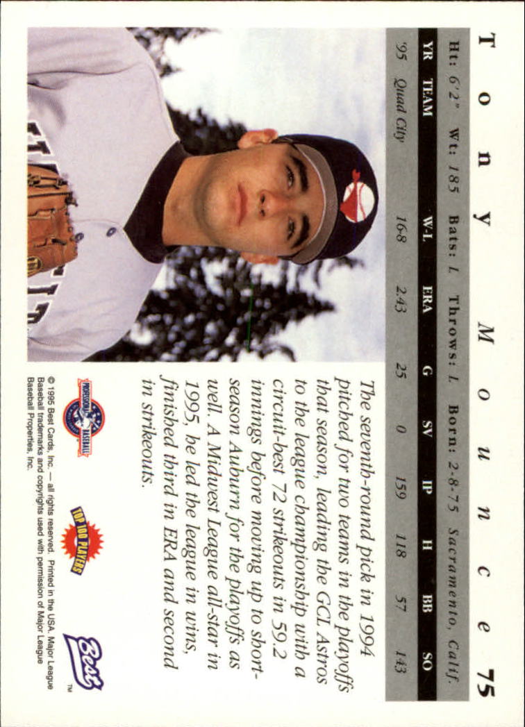 A5376- 1995 Best Baseball Card #s 1-135 +Rookies -You Pick- 15+ FREE US SHIP - Picture 151 of 203