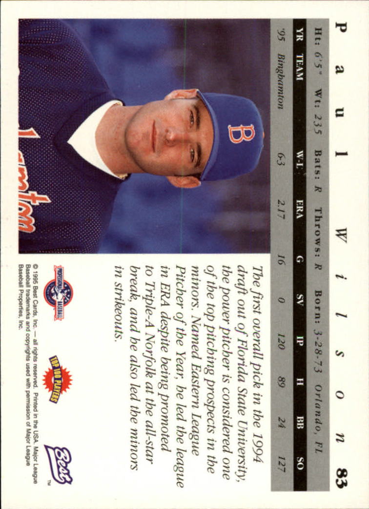 A5376- 1995 Best Baseball Card #s 1-135 +Rookies -You Pick- 15+ FREE US SHIP - Picture 167 of 203