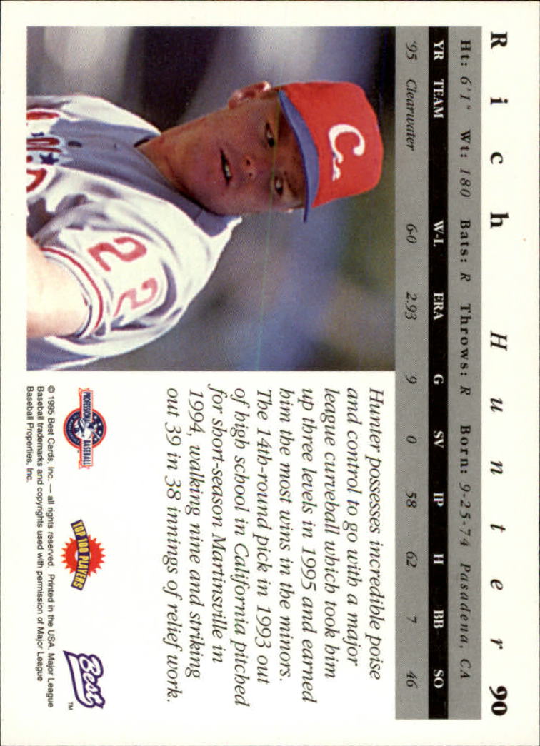 A5376- 1995 Best Baseball Card #s 1-135 +Rookies -You Pick- 15+ FREE US SHIP - Picture 181 of 203
