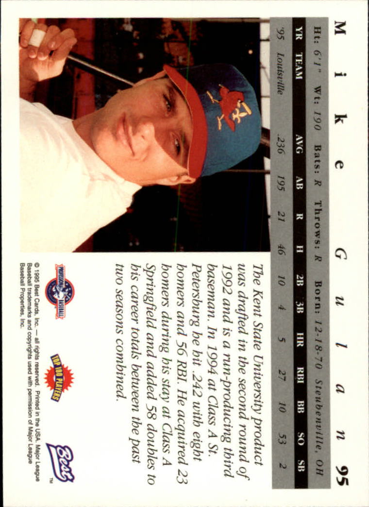 A5376- 1995 Best Baseball Card #s 1-135 +Rookies -You Pick- 15+ FREE US SHIP - Picture 191 of 203