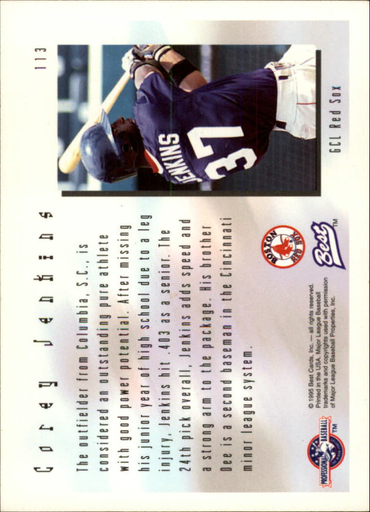 1995 Best #113 Corey Jenkins SP back image